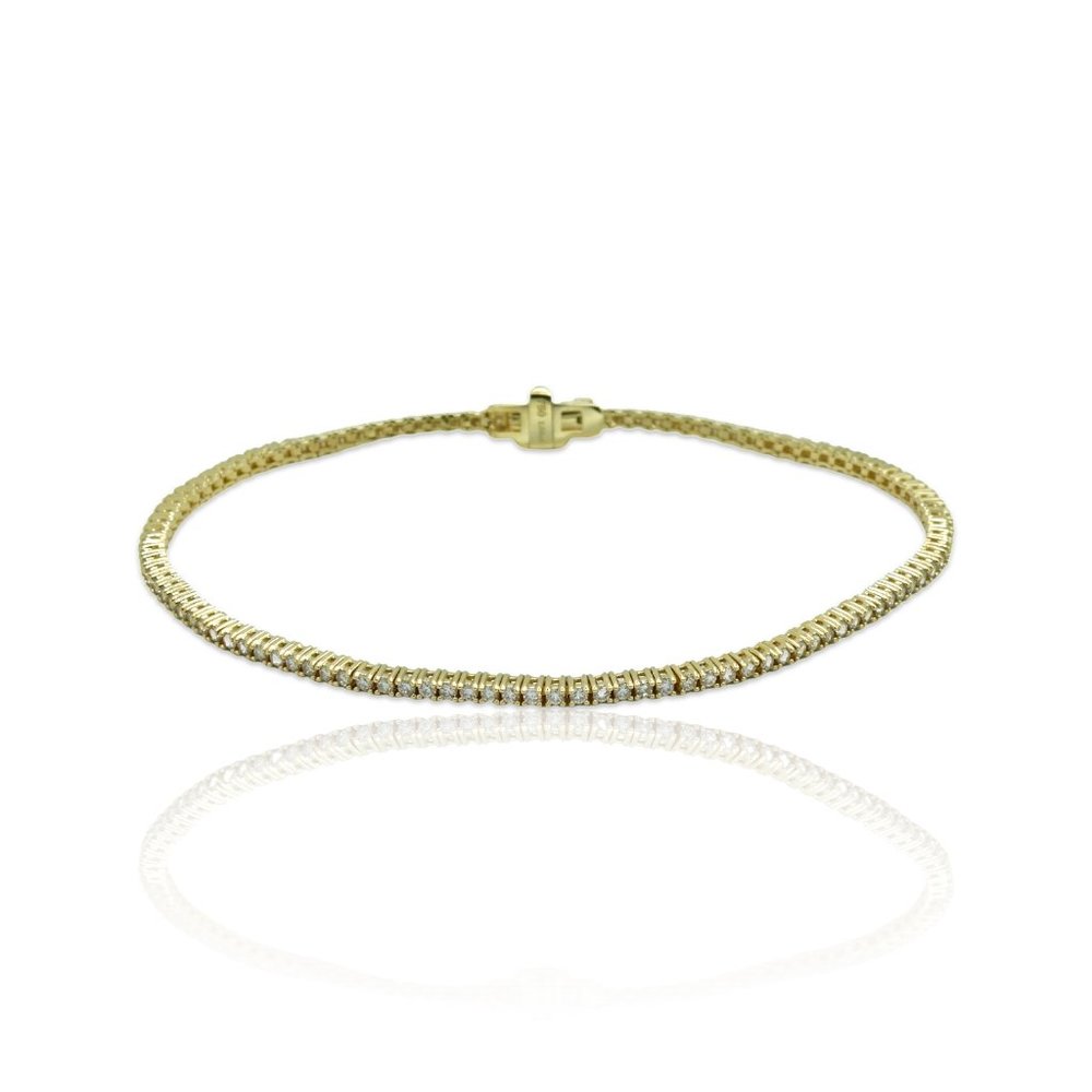 18K White Gold Diamond Tennis Bracelet